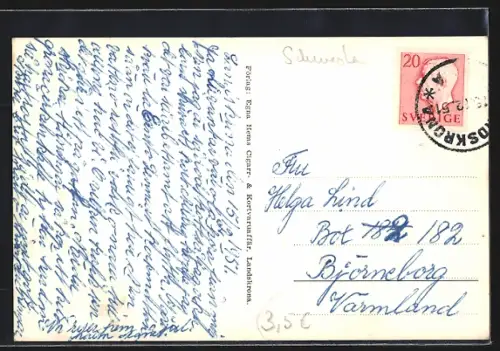 AK Landskrona, Utsikt fran Vattentornet