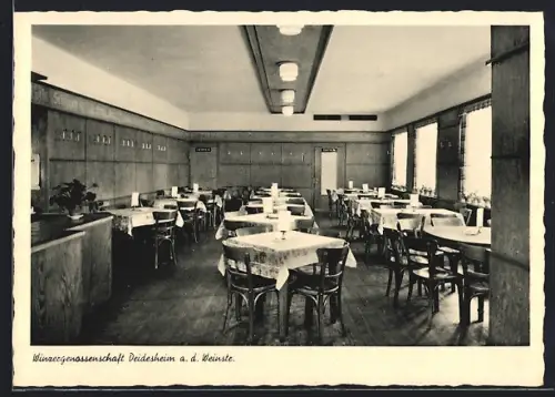 AK Deidesheim a. d. Weinstr., Winzergenossenschaft Deidesheim, Restaurant, Innenansicht