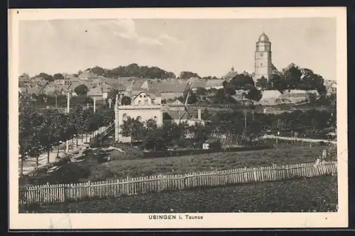 AK Usingen, Partie bei Kirche