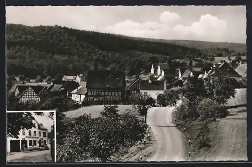 AK Brandoberndorf i. Taunus, Panorama & Gasthof Deutsches Haus