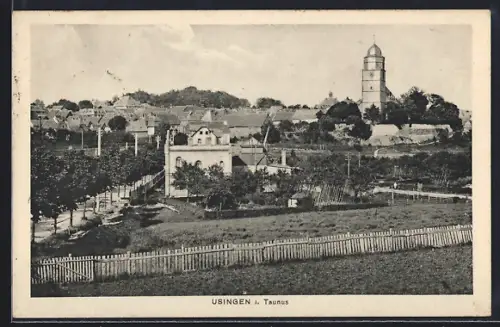 AK Usingen, Partie bei Kirche