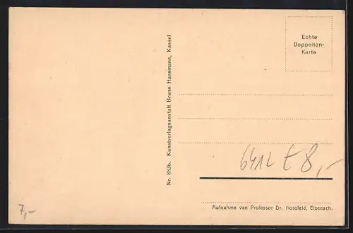 AK Sparbrod, Dorfpartie mit Ochsengespann