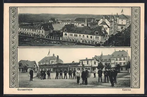 AK Gonsenheim, Zwei Ansichten der Kaserne