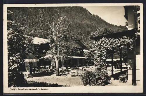 AK Berchtesgaden-Schönau, Cafe-Pension Hochwald-Lehen