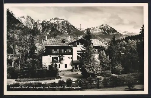 AK Berchtesgaden, Leubners Hotel Villa Auguste und Gmundschloss