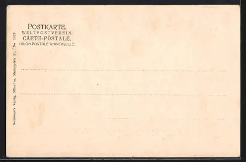 Passepartout-AK Berchtesgaden, Totale mit Watzmann und Schönfeldspitze