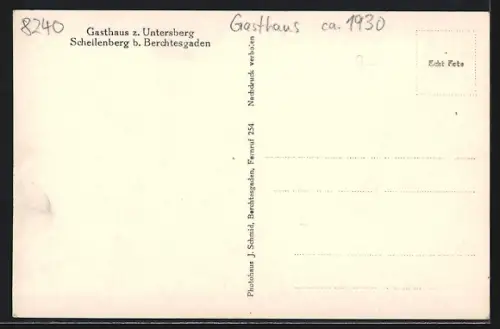 AK Schellenberg bei Berchtesgaden, Gasthaus zum Untersberg, Bauernstube