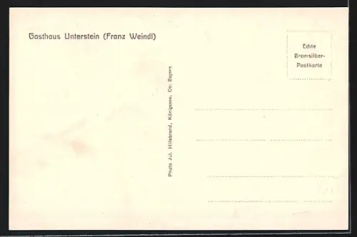 AK Unterstein, Gasthaus Unterstein von Frank Weindl