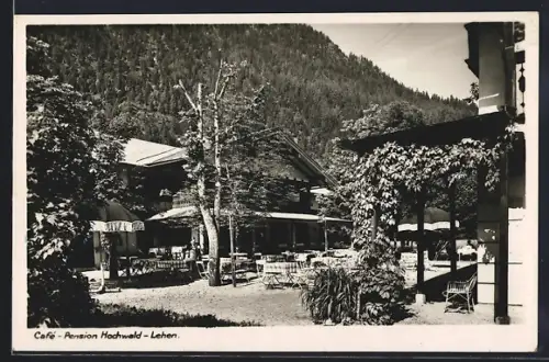 AK Berchtesgaden-Schönau, Cafe-Pension Hochwald Lehen