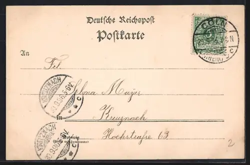 AK Köln-Neustadt, Hohenstaufenring mit Cigarrengeschäft und Strassenbahn