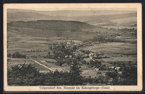 AK Volpersdorf, Totalansicht aus der Vogelschau