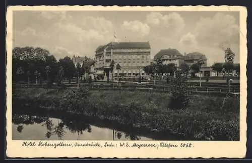 AK Osnabrück, Hotel Hohenzollern, Inh.: W. E. Meyerrose