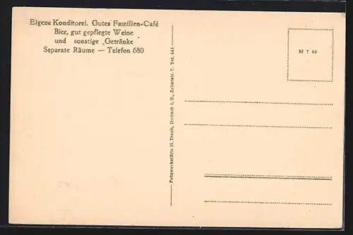 AK Durlach, Blumen-Café, Tanzdiele