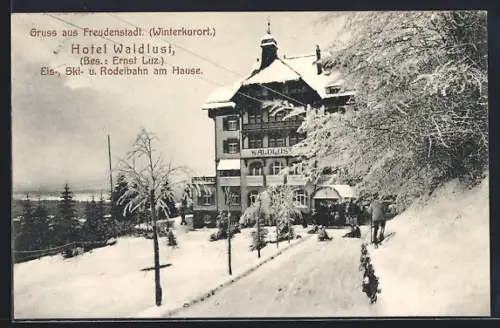 AK Freudenstadt, Hotel Waldlust, Bes. Ernst Luz.
