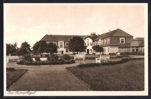 AK Nordholz /Lehe, Kinder-Erholungsheim vom Deutschen Roten Kreuz, Ein Seitenflügel