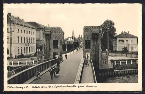 AK Oldenburg i. O., Blick von der Cecilienbrücke