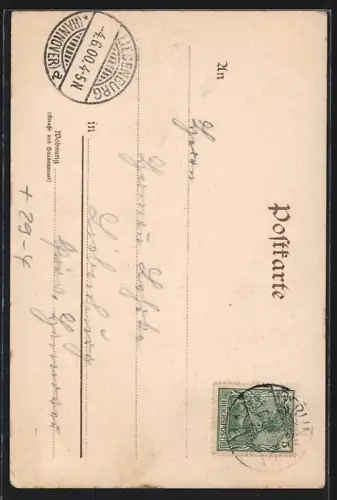 Lithographie Berlin, Kaiser-Wilhelm-Denkmal