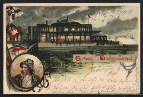 Lithographie Helgoland, Conversations-Haus