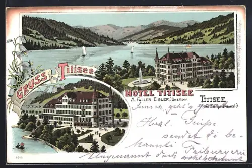 AK Titisee /Bad Schwarzwald, Hotel Titisee, Inh. A. Faller