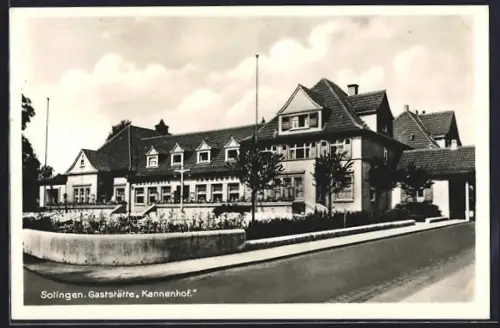 AK Solingen, Partie am Gasthaus Kannenhof