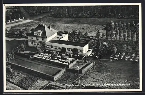 AK Osnabrück, Kaffeehaus Fernblick vom Flugzeug aus
