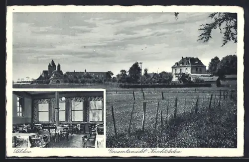 AK Knechtsteden, Gasthaus Klosterhof mit Innenansicht
