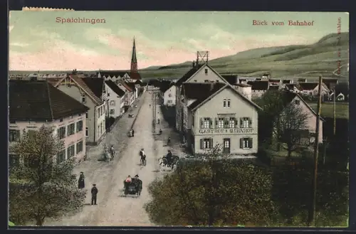 AK Spaichingen, Blick vom Bahnhof