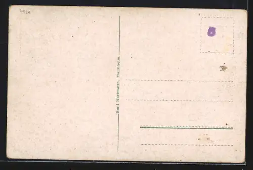 AK Offenburg, Steinstrasse mit Geschäften