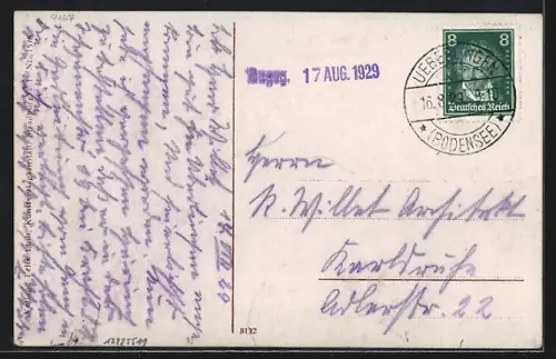 AK Offenburg, Bahnhofstrasse mit Union Hotel