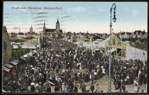 AK München, Oktoberfest, Festgelände