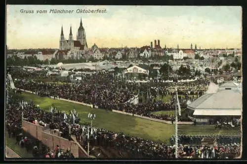 AK München, Oktoberfest, Festgelände