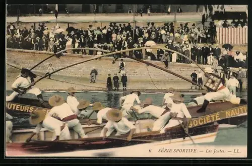 AK Série Sportive, Les Joutes, Sportler in Ruderbooten