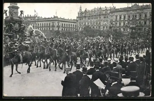 AK Leipzig, Universitäts-Jubelfeier 1909, Historischer Festzug, Volksfest