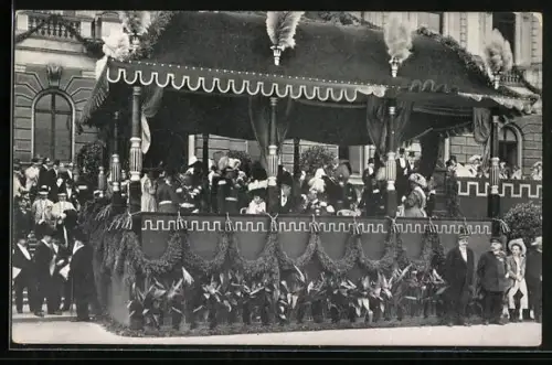 AK Leipzig, Universitäts-Jubelfeier 1909, Historischer Festzug, Volksfest