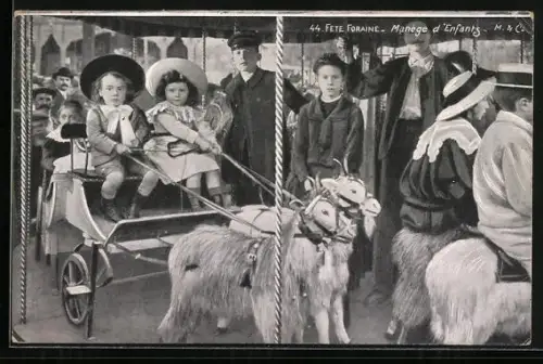 AK Paris, 44. Fete Foraine, Manège d`Enfants, Volksfest