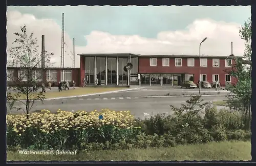 AK Wattenscheid, Bahnhof mit Strassenpartie