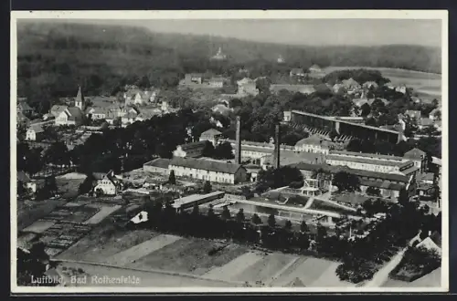 AK Bad Rothenfelde, Panorama vom Flugzeug aus