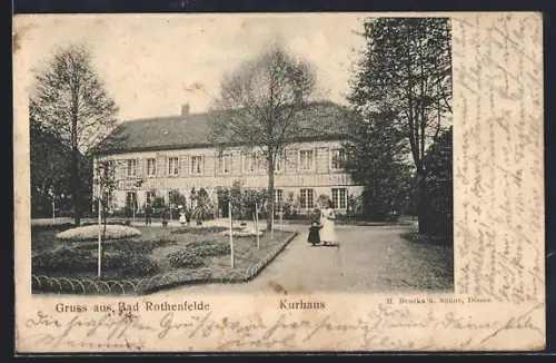 AK Bad Rothenfelde, Weg zum Kurhaus