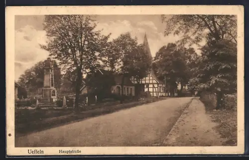 AK Ueffeln, Blick in die Hauptstrasse