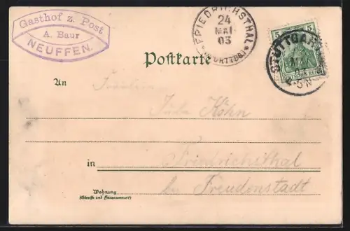 Künstler-AK Fritz Bergen: Blick auf die Burg Hohenneuffen