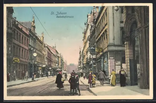 AK Saarbrücken, Geschäfte auf der Bahnhofstrasse