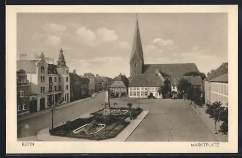 AK Eutin, Gesamtansicht, Marktplatz
