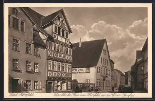 AK Bad Hersfeld, Das älteste Haus von in der Claus-Strasse