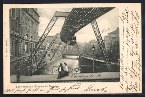 AK Elberfeld, Schwebebahn Elberfeld-Barmen