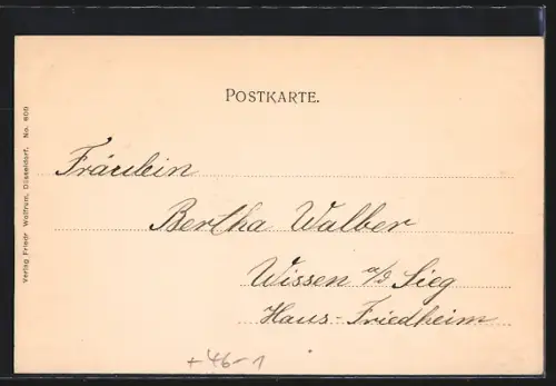 AK Elberfeld, Stadthalle mit Strassenbahn