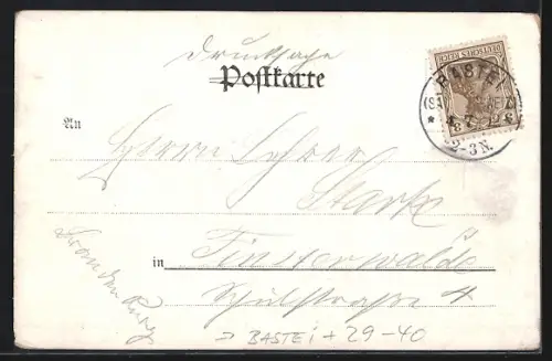 Goldfenster-AK Basteibrücke /Sächs. Schweiz, Ansicht