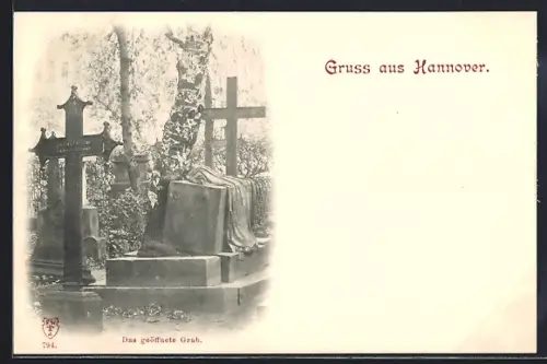 AK Hannover, Geöffnetes Grab
