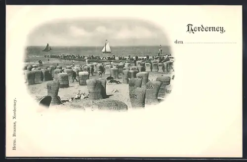 AK Norderney, Strandpartie