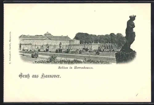 AK Hannover, Schloss in Herrenhausen