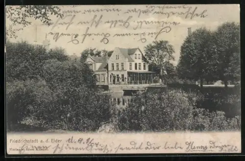 AK Friedrichstadt a. d. Eider, Gasthaus am Wasser